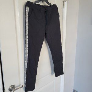 Black Activewear Running Sweatpants Joggers Quick Dry Elastic Women's S